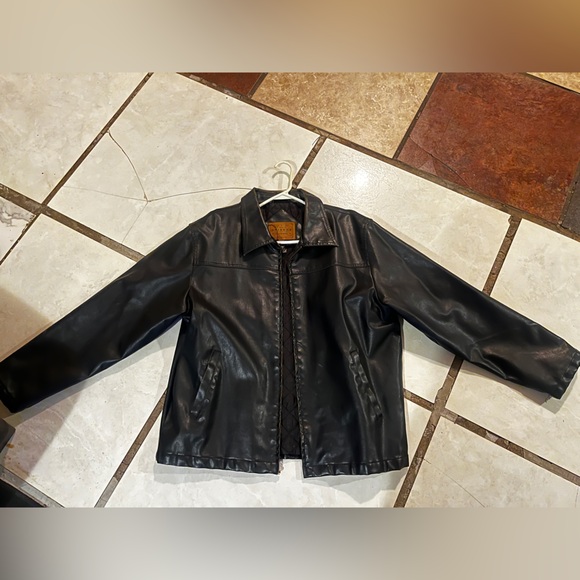 Men's Vintage Black Leather Jacket - Picture 1 of 3